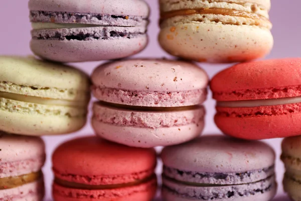 Macaroons coloridos saborosos — Fotografia de Stock