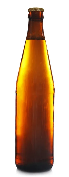 Botella de cerveza fresca — Foto de Stock