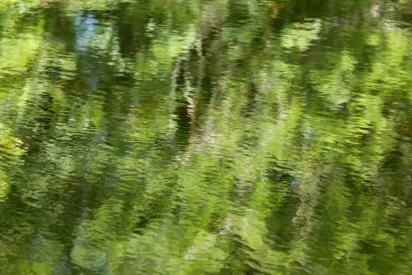 Água do rio com reflexão — Fotografia de Stock