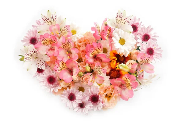 Красивые цветы в форме сердца — стоковое фото