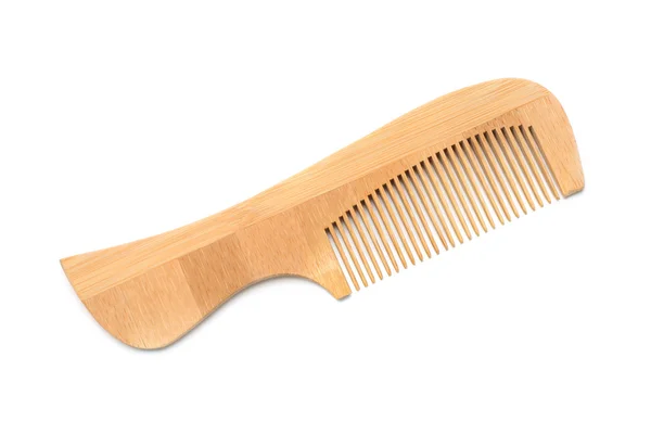 Barber wooden comb isolated — Stock Photo, Image