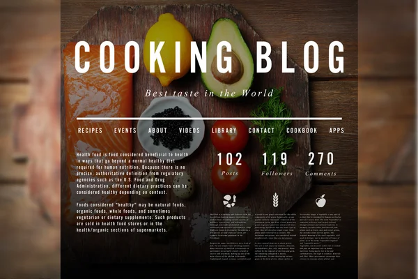TasCooking blog concept — Stock Photo, Image