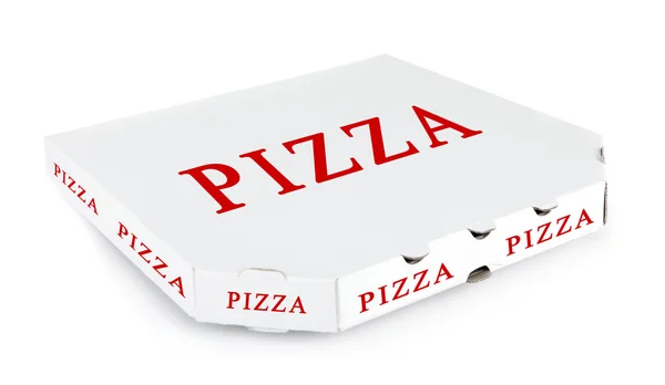 Scatola della pizza, isolata — Foto Stock