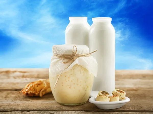 Koncepce mléčných potravin — Stock fotografie