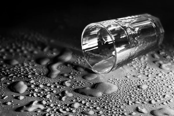 Many drops and glass — Stock Photo, Image