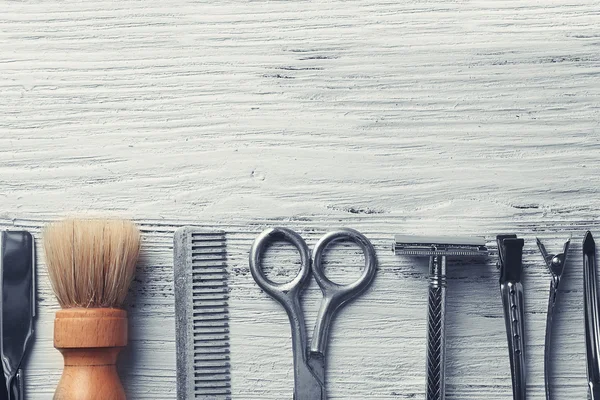 Vintage narzędzi barber Shop — Zdjęcie stockowe