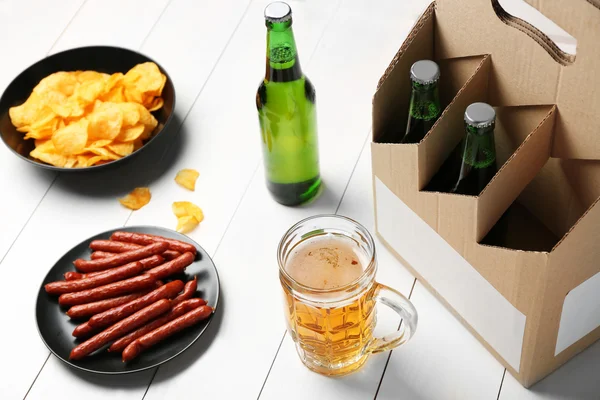 Paper beer package — Stock Photo, Image