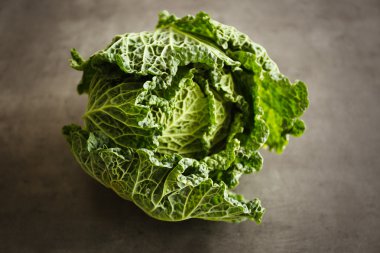 Fresh savoy cabbage clipart