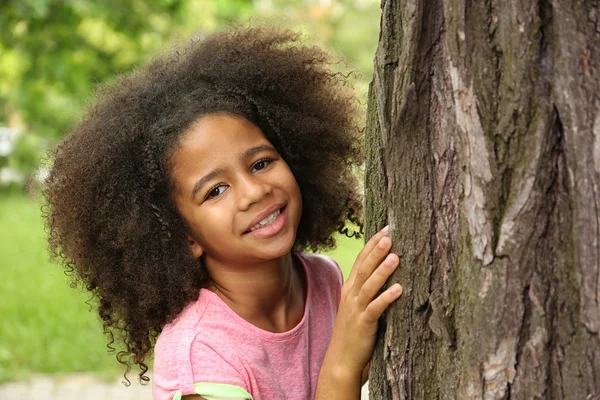 Afroamerikanisches kleines Mädchen — Stockfoto