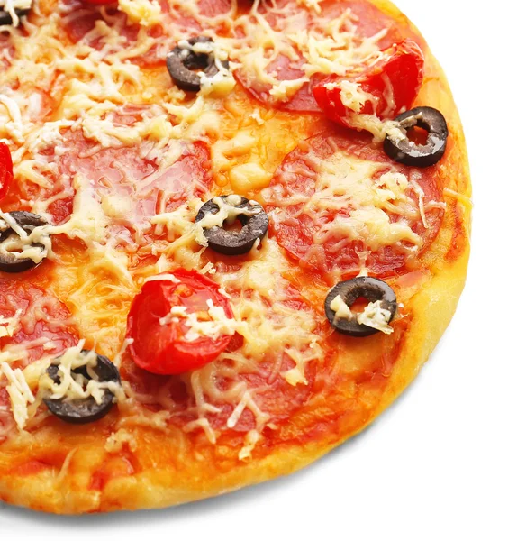 Вкусная пицца с оливками — стоковое фото
