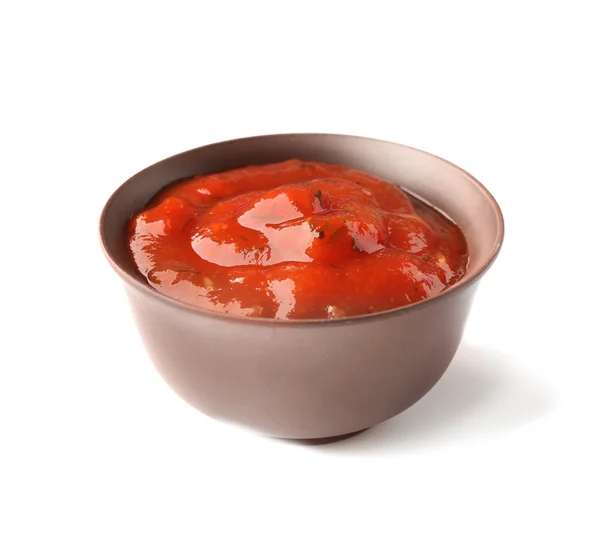 Salsa di pomodoro isolato — Foto Stock