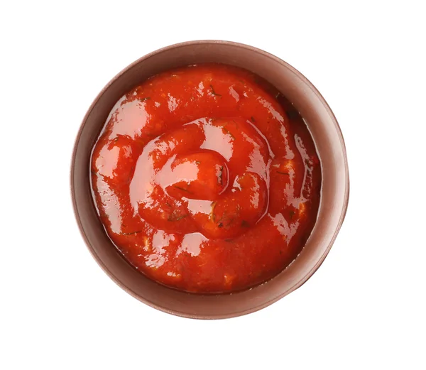Molho de tomate isolado — Fotografia de Stock