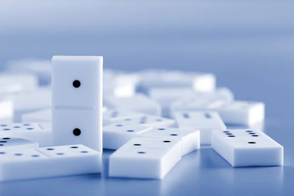 Tas de dominos, gros plan — Photo