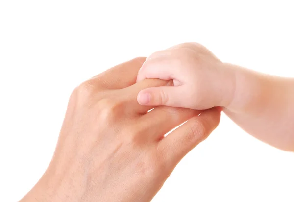 Mother and baby's hands — Stock Photo, Image