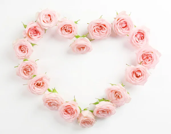 Heart shaped roses — Stock Photo, Image