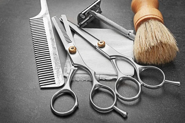 Vintage tools of barber shop — Stock Photo, Image