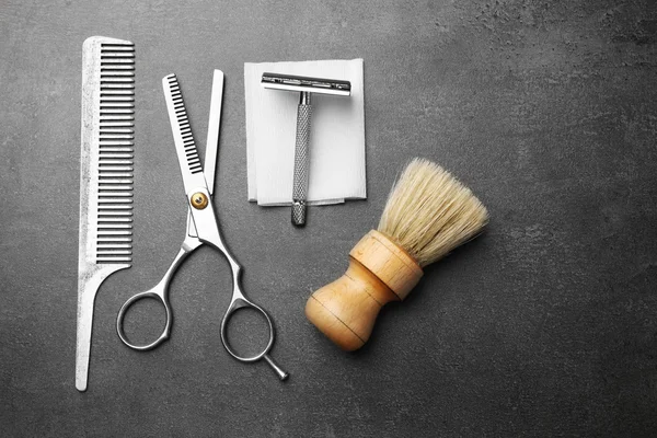 Outils vintage de salon de coiffure — Photo