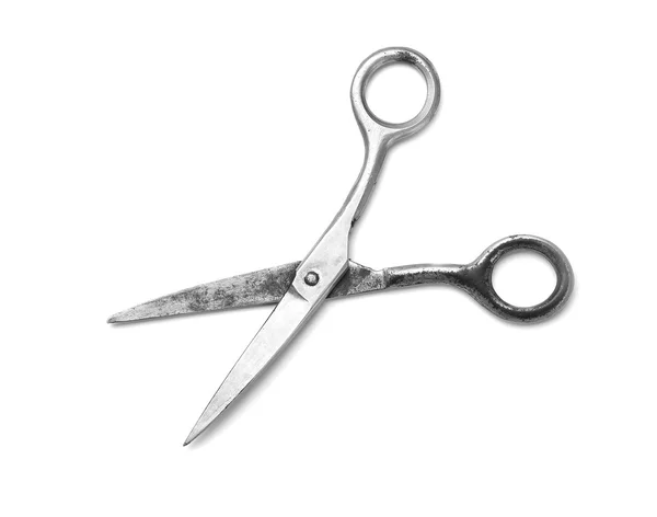 Barber scissors isolated on white — Stock Photo, Image