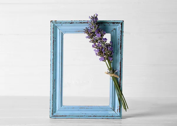Lavender with frame close-up — Stock Photo, Image