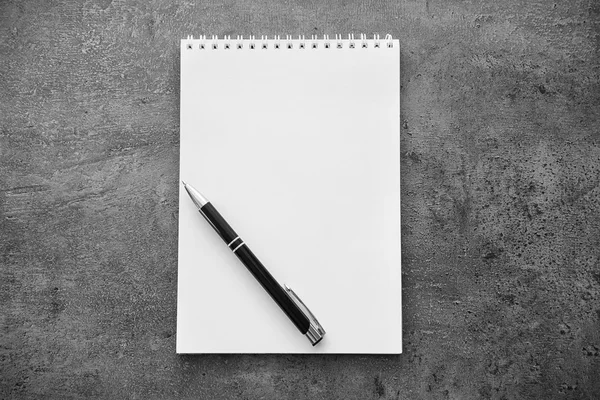 School notebook on table — Stock Photo, Image