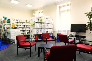 Modern kütüphane içi