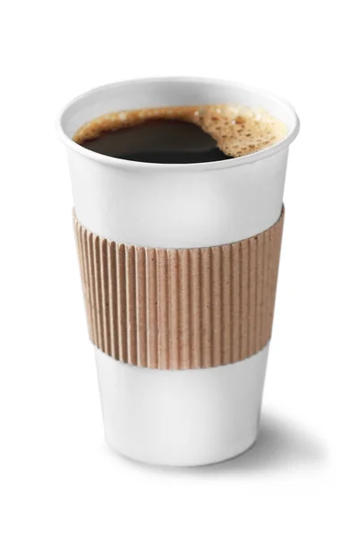 Coffee cup on white — Stock Photo, Image