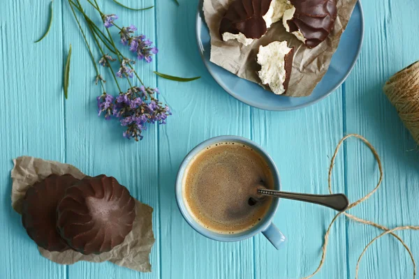Lavendel met koffie en zephyr — Stockfoto