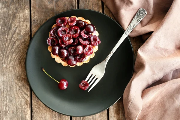 Deliziosa torta di ciliegie — Foto Stock