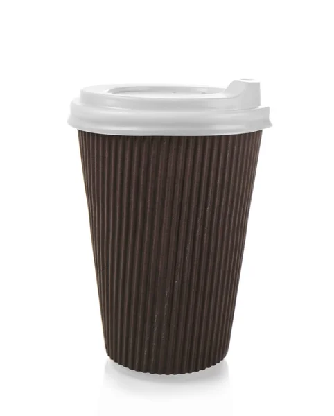 Caffè tazza di cartone isolato — Foto Stock