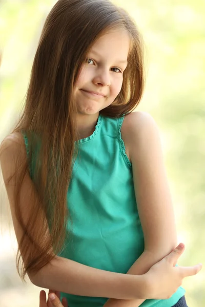 Mutlu Küçük Kız Portresi — Stok fotoğraf