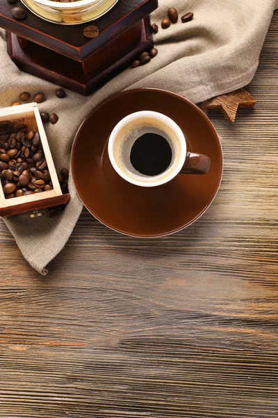 Kopje koffie op tafel — Stockfoto