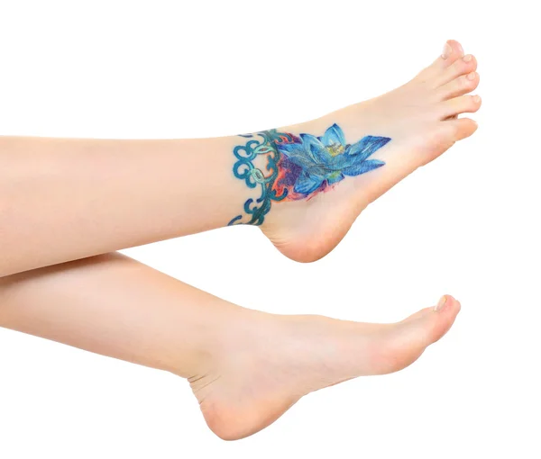Ženské nohy naboso — Stock fotografie