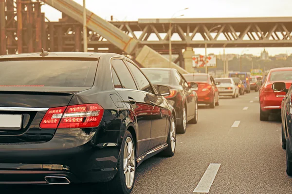 Cars in traffic jam — Stock Photo, Image