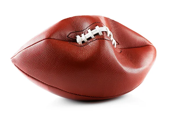 Deflated football ball — Stock Photo, Image