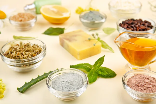 Natural ingredients for skin care — Stock Photo, Image