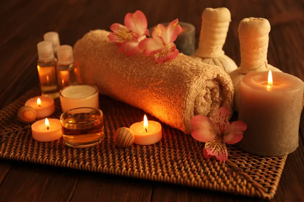 Composition of spa treatments — Stock Photo, Image