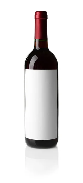 Botella de vino aislada —  Fotos de Stock