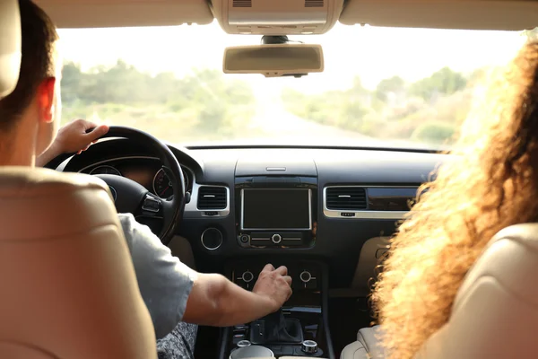 Amis Dans Une Voiture — Photo