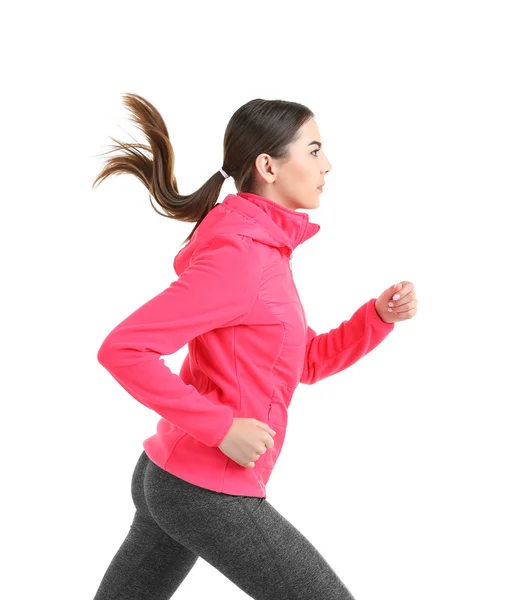 Mujer joven corriendo — Foto de Stock