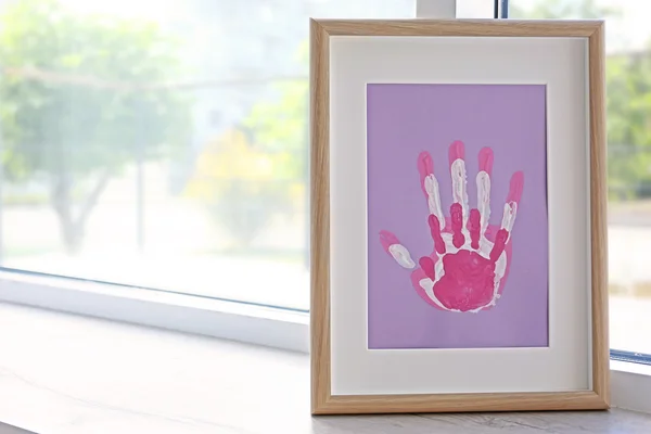 Familie hand afdrukken — Stockfoto