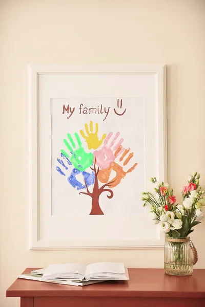 Family hand prints — Stock Photo, Image