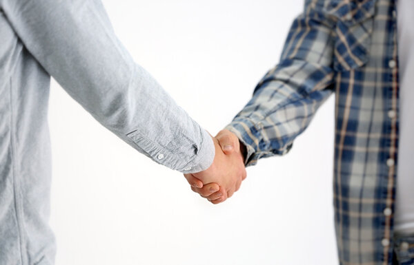 Men shaking hands 