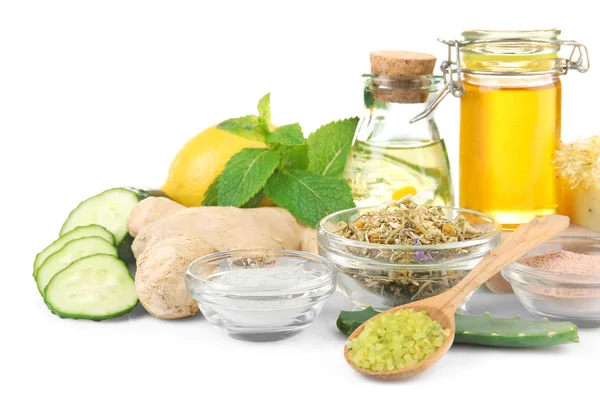 Natuurlijke ingrediënten voor skin care — Stockfoto