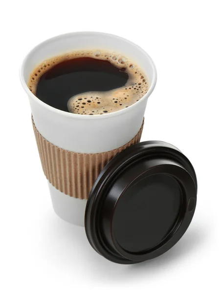 Kopje koffie, geïsoleerd — Stockfoto