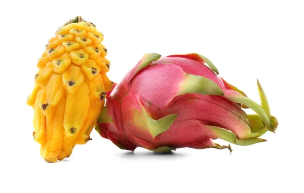 Yellow pitahaya and dragon fruit — Stock Photo, Image