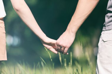 El ele tutuşan çift  