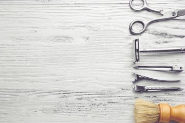 Kuaför Dükkanı Vintage araçları 