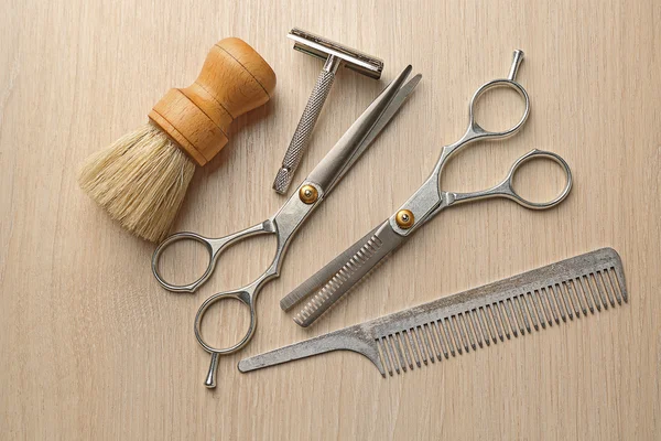 Vintage tools of barber shop — Stock Photo, Image
