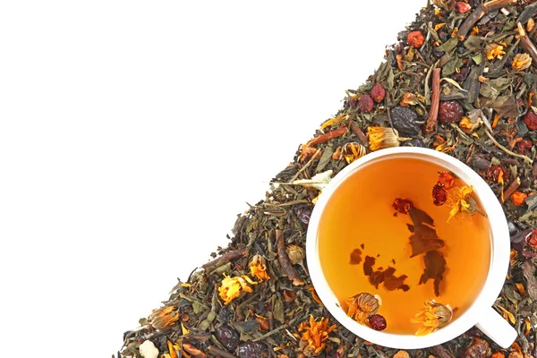 Xícara de chá com ervas — Fotografia de Stock