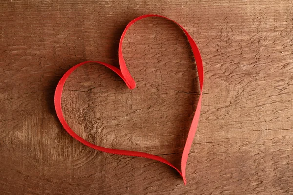 Heart shaped ribbon — Stock Photo, Image